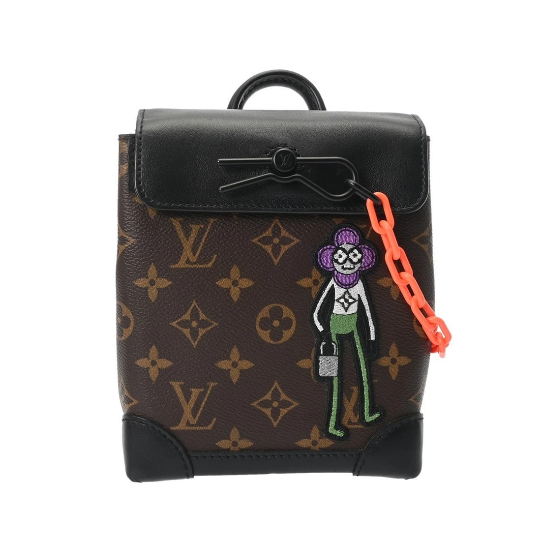 LOUIS VUITTON STEAMER XS LV FRIEND MONOGRAM SHOULDER BAG: LOUIS VUITTON Steamer XS LV Friend Monogram Shoulder Bag Brand: LOUIS VUITTON Type: Shoulder Bag Material: Monogram canvas Color: Brown Size: H:about 7.1inch W:about 5.7inch (Bottom) D:about