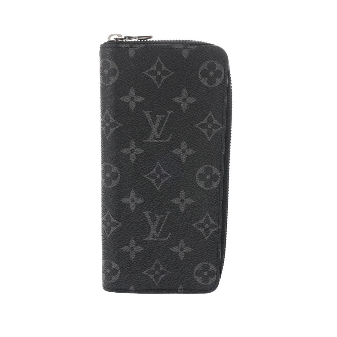 LOUIS VUITTON ZIPPY WALLET VERTICAL MONOGRAM ECLIPSE PURSE: LOUIS VUITTON Zippy Wallet Vertical Monogram Eclipse Purse Brand: LOUIS VUITTON Type: Purse Material: Monogram canvas Color: black Size: H:about 7.9inch W:about 3.9inch Accessories: None