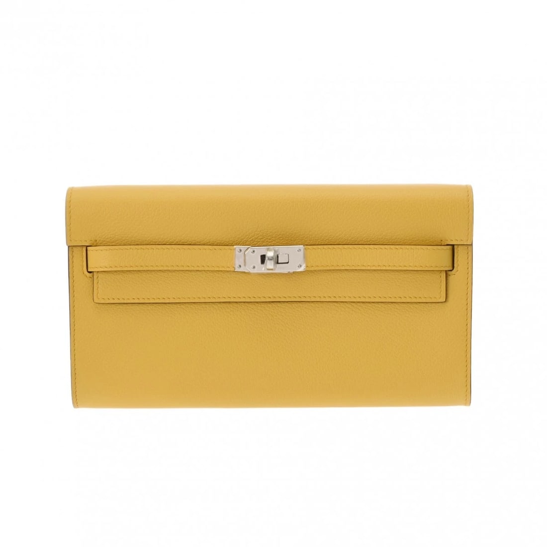 HERMES KELLY WALLET LONG TO GO EVERCOLOR SUN PURSE PURSE: HERMES Kelly Wallet Long To Go Evercolor Sun Purse Purse Brand: HERMES Type: Purse Material: Evercolor Color: Sun × SilverMetal Size: H:about 4.3inch W:about 7.9inch D:about 1.4inch Accessories: