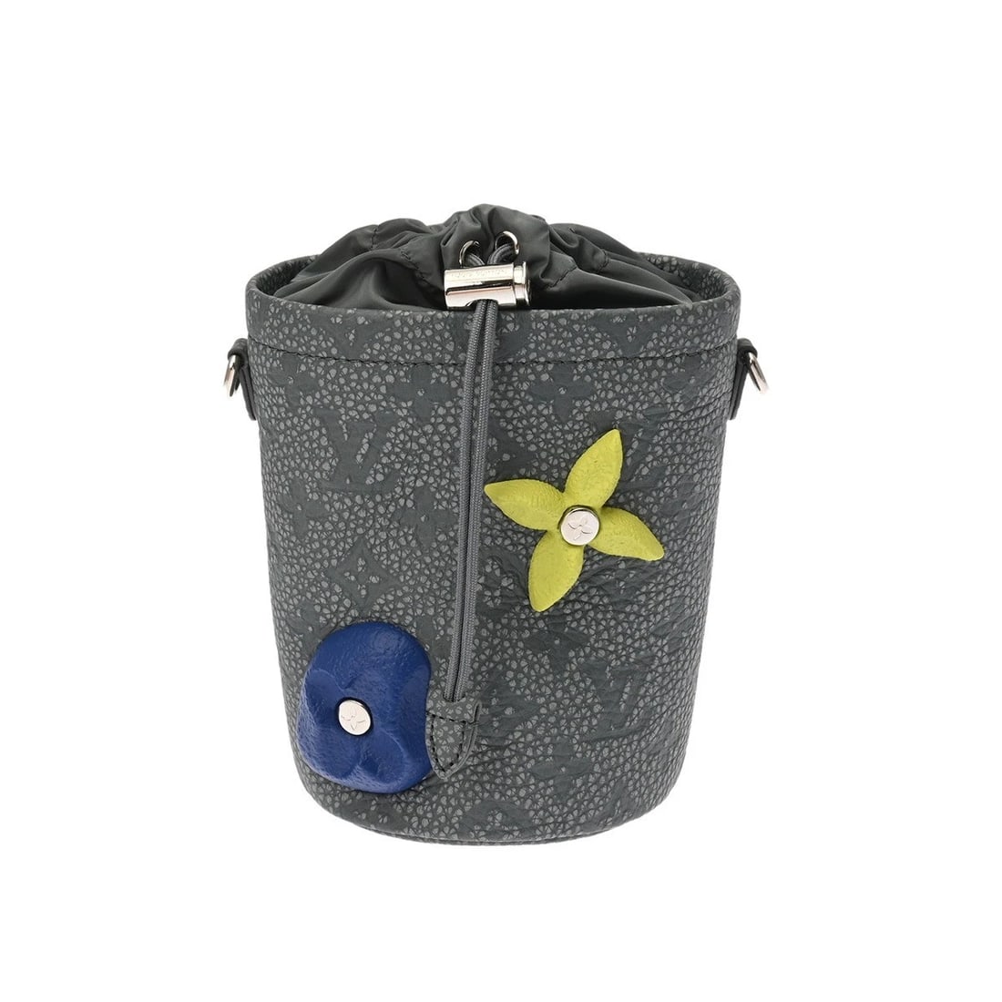 LOUIS VUITTON CHALK POUCH SHOULDER BAG: LOUIS VUITTON Chalk Pouch Shoulder Bag Brand: LOUIS VUITTON Type: Shoulder Bag Material: Taurillon Leather Color: granite gray Size: H:about 6.3inch W:about 4.7inch D:about 4.7inch