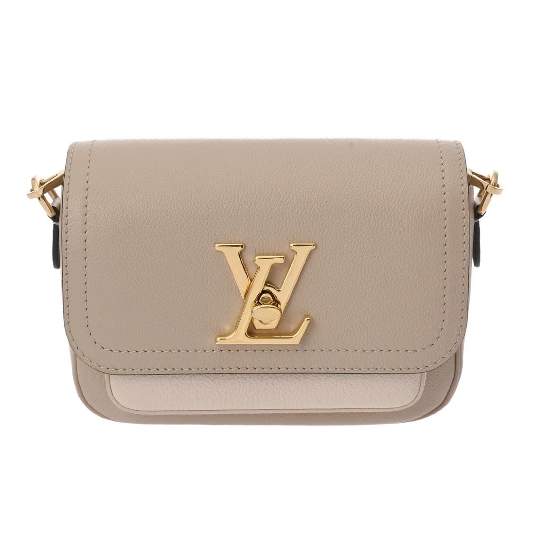 LOUIS VUITTON ROCK ME TENDER GRAIN CALFSKIN SHOULDER BAG: LOUIS VUITTON Rock Me Tender Grain Calfskin Shoulder Bag Brand: LOUIS VUITTON Type: Shoulder Bag Material: Grain Calfskin Leather Color: Gurege Size: H:about 5.7inch W:about 7.5inch D:about