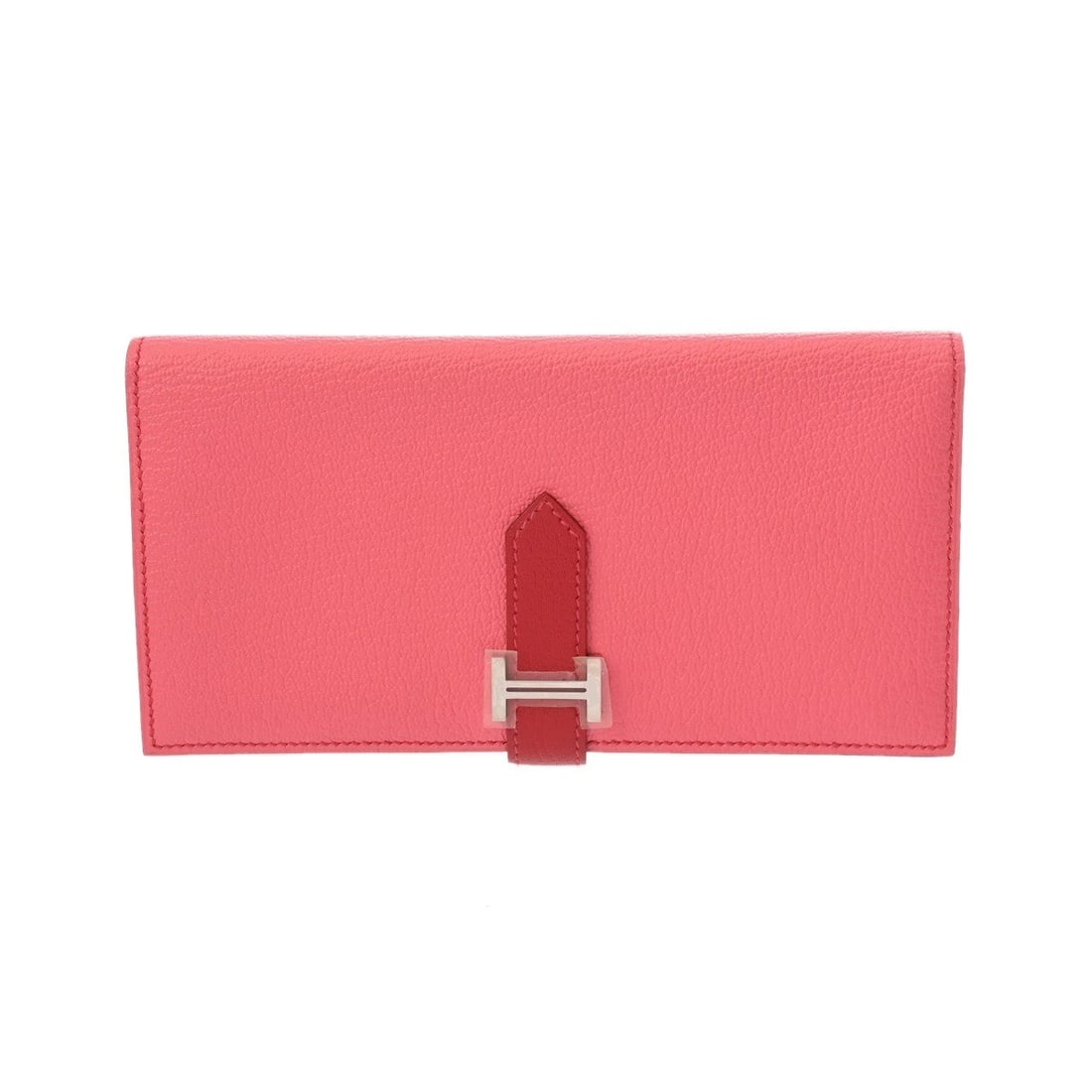 HERMES BEANSUFLA SHAVE ROSE AZALEE/ROUGE KAZAK PURSE PURSE: HERMES Beansufla Shave Rose Azalee/Rouge Kazak Purse Purse Brand: HERMES Type: Purse Material: Shave Color: Rose Azalee/Rouge Kazak × SilverMetal Size: H:about 3.5inch W:about 6.9inch 