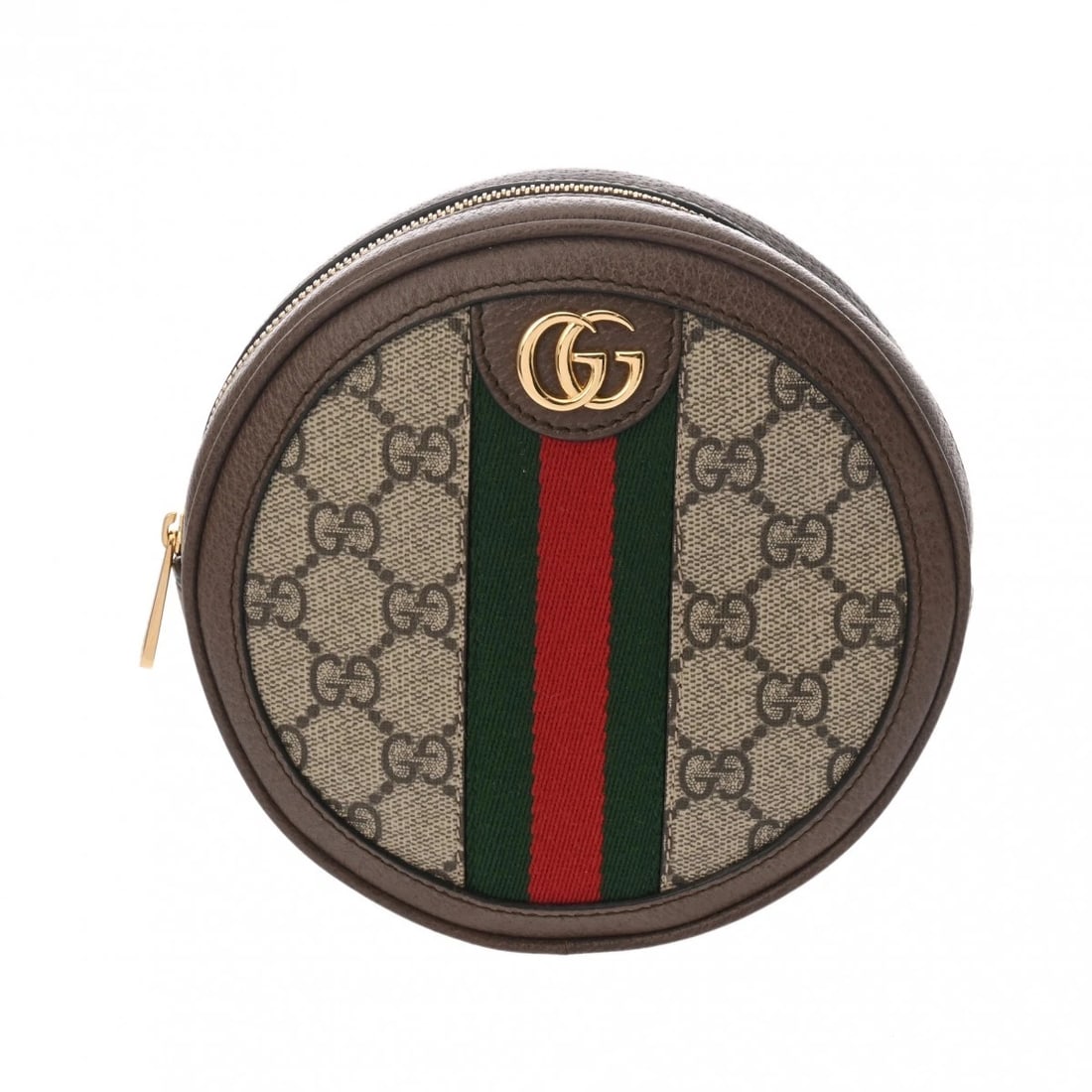 GUCCI ROUND BACKPACK OFIDI BACKPACK Â· DAYPACK: GUCCI round backpack Ofidi Backpack Â· Daypack Brand: GUCCI Type: Backpack Â· Daypack Material: GG Supreme Canvas/leather Color: Beige/Ebony/Brown × Gold Metal Size: H:about 6.3inch W:about 6