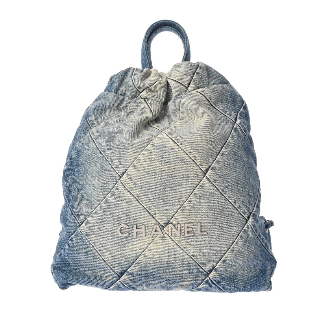 CHANEL BACKPACK MATRASSE DENIM BLUE BACKPACK BACKPACK Â· DAYPACK: CHANEL Backpack Matrasse denim blue Backpack Backpack Â· Daypack Brand: CHANEL Type: Backpack Â· Daypack Material: denim Color: blue × Matt Silver Metal Size: H:about 15.0inch W:about 11.0inc