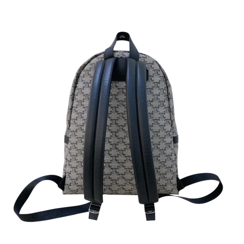 CELINE TRIOMPHE PATTERN BACKPACK PVC/LEATHER HANDBAG - 2