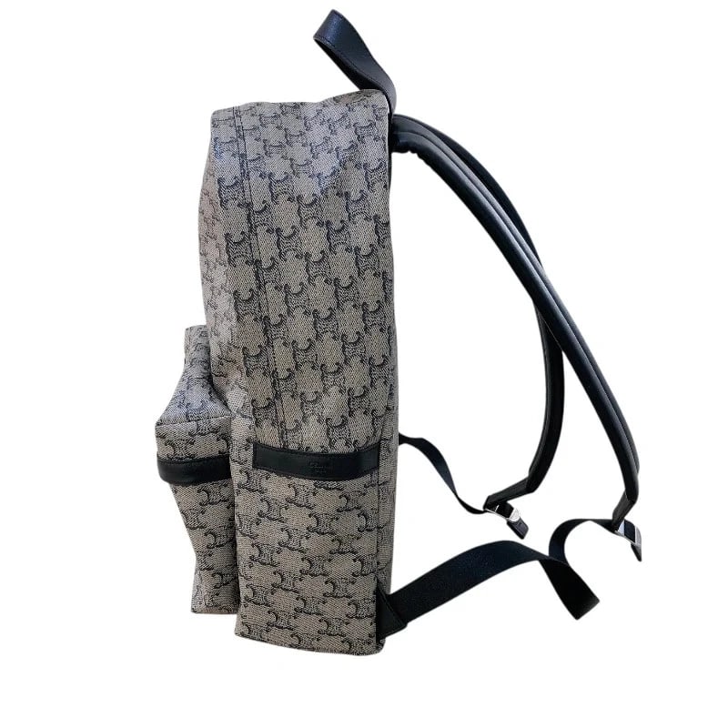 CELINE TRIOMPHE PATTERN BACKPACK PVC/LEATHER HANDBAG - 4