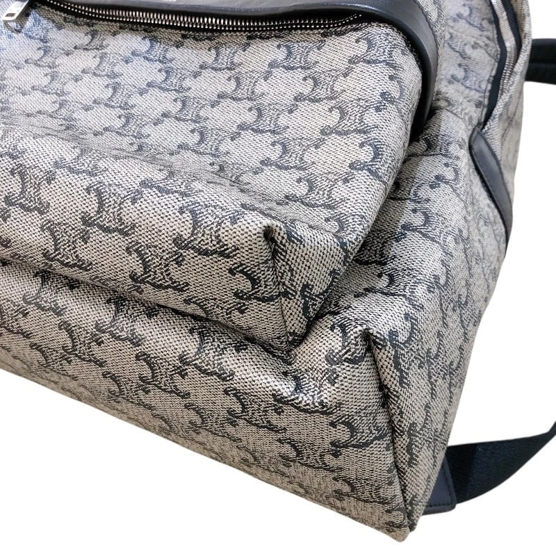 CELINE TRIOMPHE PATTERN BACKPACK PVC/LEATHER HANDBAG - 7