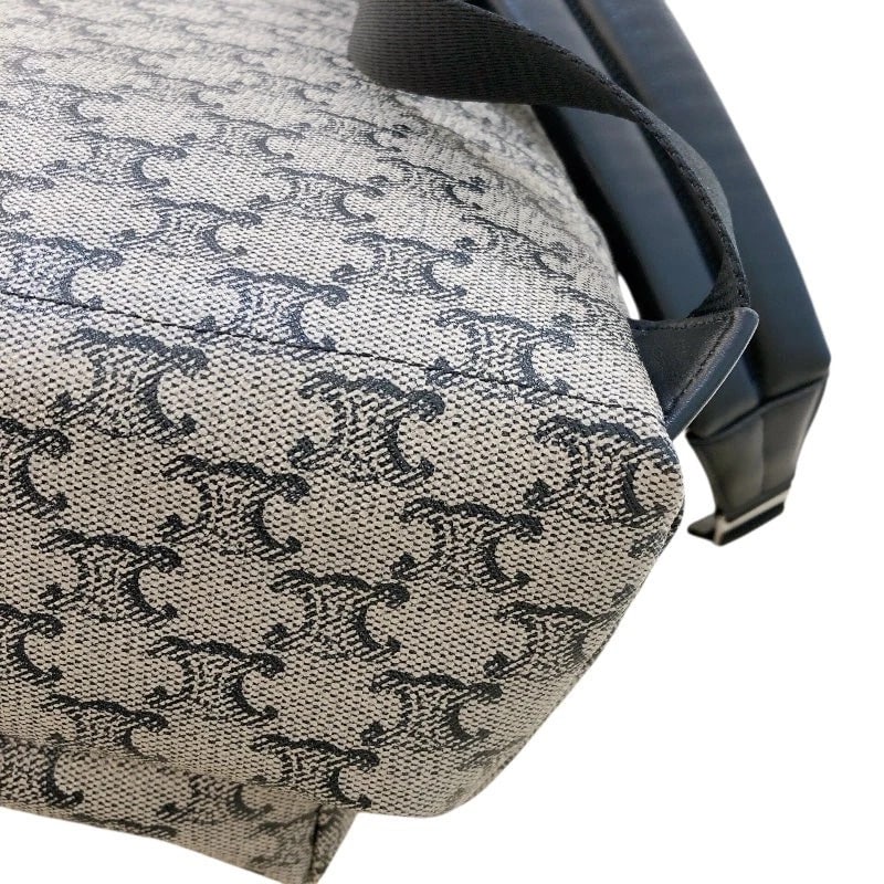 CELINE TRIOMPHE PATTERN BACKPACK PVC/LEATHER HANDBAG - 9