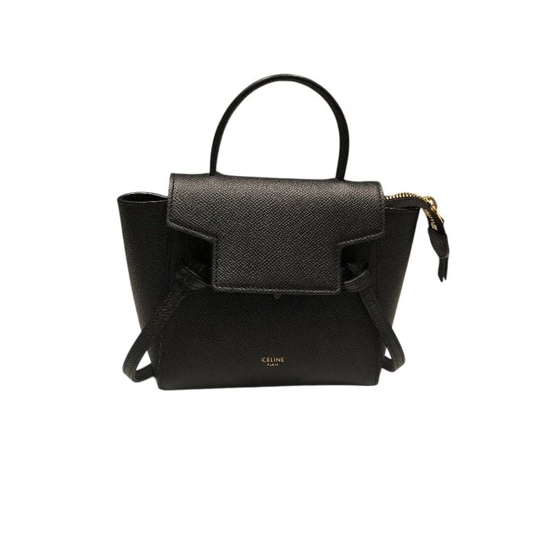 CELINE BELT BAG PICO BLACK GRAINED CALF HANDBAG (1 of 8)