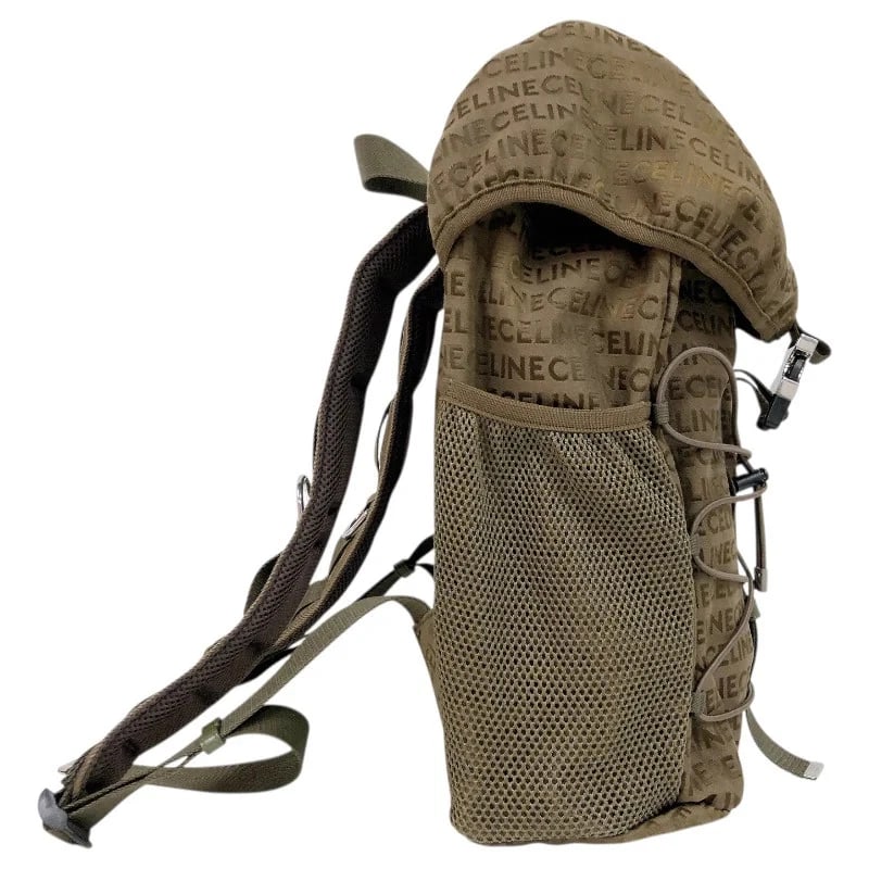 CELINE MEDIUM TRACKING BACKPACK KHAKI NYLO HANDBAG - 3