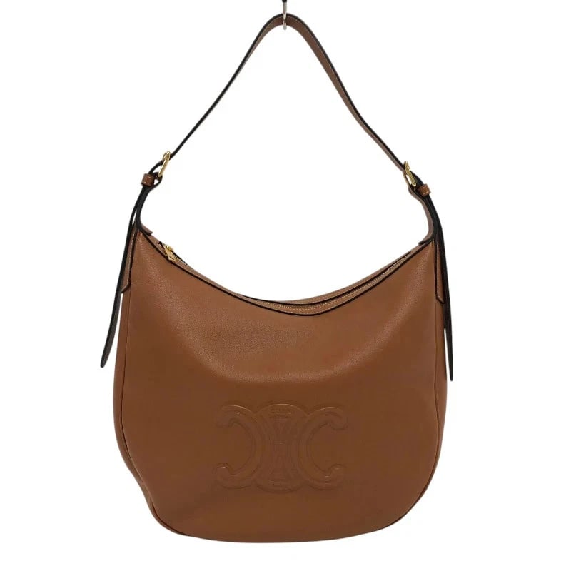 CELINE MEDIUM ELOISE IN TAN SUPPLE GRAINED CALF LEATHER HANDBAG: CELINE Medium Eloise in Tan Supple Grained Calf Leather Handbag Brand: CELINE Type: Handbag Material: Sapun Grained Calfskin Color: Tan Size: W: 24cm / H: 26cm / D: 7cm / Shoulder: 43-63cm Access