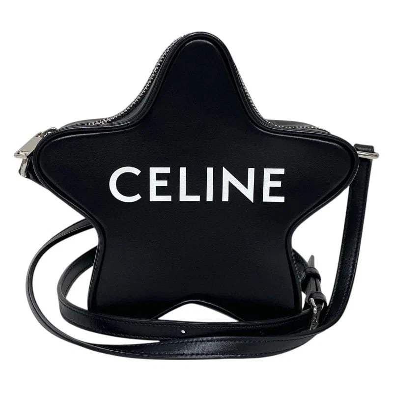 CELINE SMALL ETOILE BLACK SMOOTH CALF HANDBAG: CELINE Small Etoile Black Smooth Calf Handbag Brand: CELINE Type: Handbag Material: Smooth Calf Color: black Size: W: 18cm / H: 17cm / D: 6cm / Shoulder: 92-110cm Accessories: None Accesso