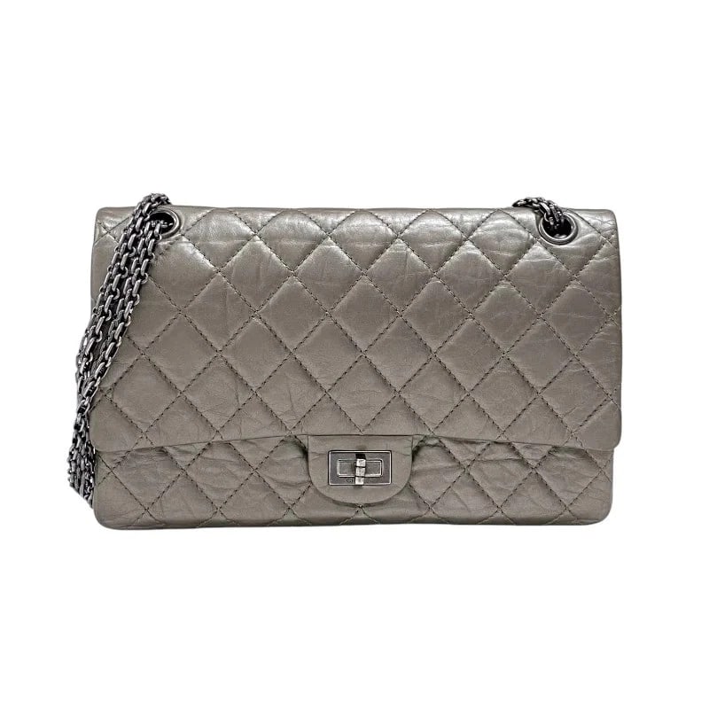 CHANEL LARGE FLAP BAG SERIES BRONZE AGED CALF SHOULDER BAG HANDBAG: CHANEL Large Flap Bag Series Bronze Aged Calf Shoulder Bag Handbag Brand: CHANEL Type: Handbag Material: Aged Calfskin Color: Bronze/SV Hardware Size: W: 28cm / H: 17.5cm / D: 9cm / Shoulder: 60/1