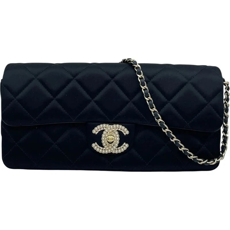 CHANEL MATELASSE CHAIN SHOULDER BAG SATIN SHOULDER BAG HANDBAG: CHANEL Matelasse Chain Shoulder Bag Satin Shoulder Bag Handbag Brand: CHANEL Type: Handbag Material: Satin Color: Black GD Hardware Size: W: 25cm / H: 12.5cm / D: 4cm / Shoulder: 57cm Accessories