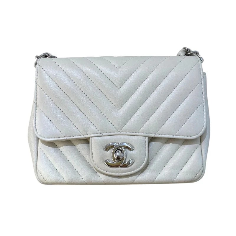 CHANEL MINI MATELASSE IVORY SHW CALF SHOULDER BAG HANDBAG (1 of 7)