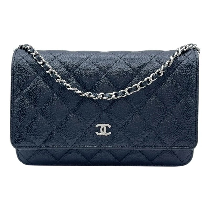 CHANEL MATELASSÉ CHAIN WALLE LEATHER SHOULDER BAG HANDBAG (1 of 8)