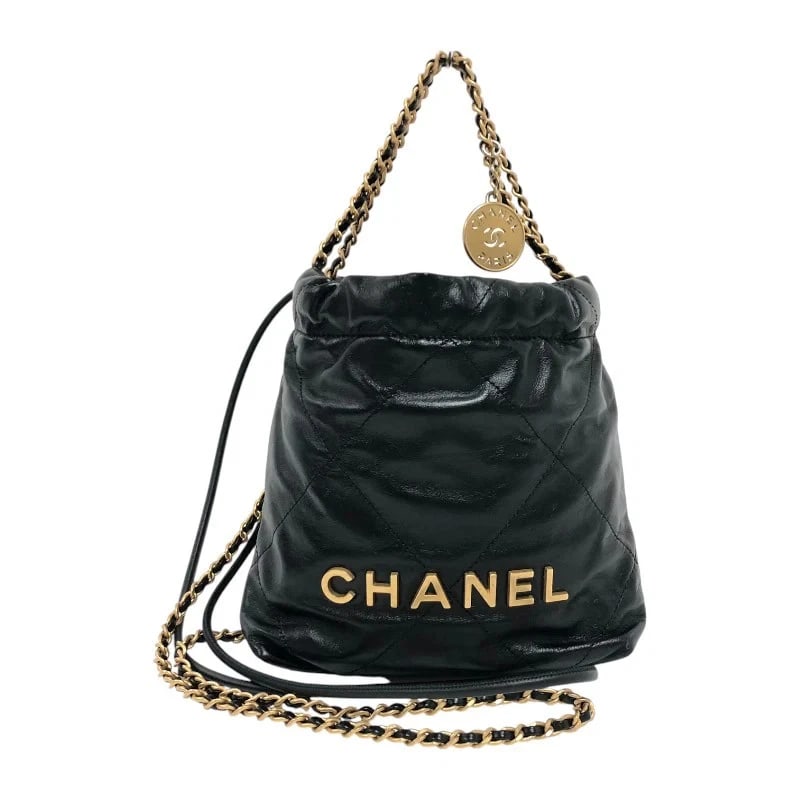 CHANEL 22 MINI BAG CALFSKIN SHOULDER BAG HANDBAG (1 of 9)