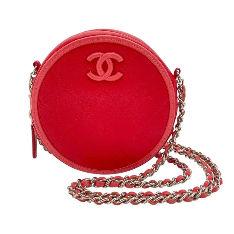CHANEL ROUND CHAIN CLUTCH HANDBAG HANDBAG (1 of 10)