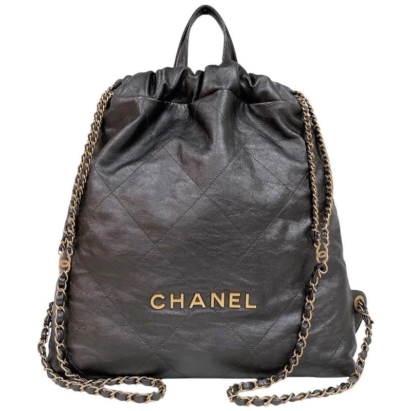 CHANEL 22 BACKPACK HANDBAG: CHANEL 22 Backpack Handbag Brand: CHANEL Type: Handbag Material: none Color: gray Size: W: 36cm / H: 37cm / D: 9cm Accessories: None Accessories Notice: When purchasing pre-owned goods, pl