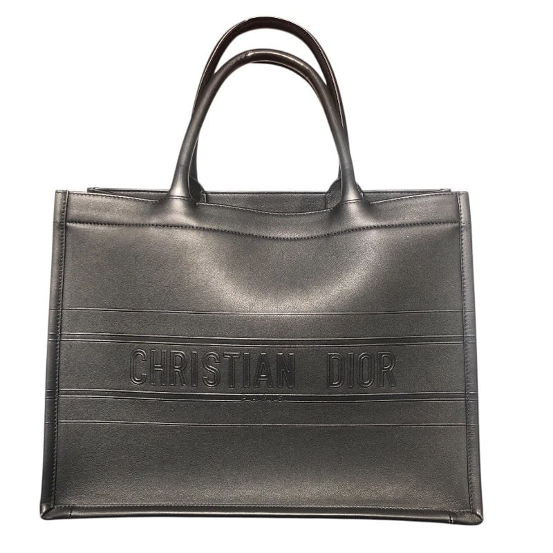 CHRISTIAN DIOR BOOK TOTE MEDIUM BLACK CALF HANDBAG: Christian Dior Book Tote Medium Black Calf Handbag Brand: CHRISTIAN DIOR Type: Handbag Material: Calf Color: black Size: W: 36cm / H: 27cm / D: 16cm Accessories: None Accessories Notice: W