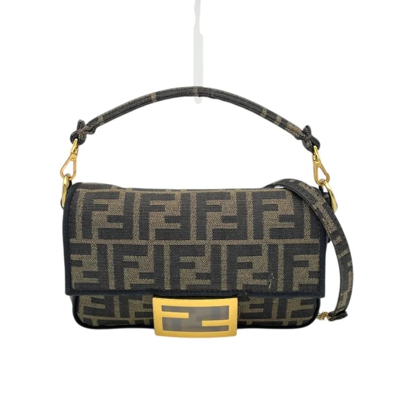 FENDI MINI BUCKET BAG BROWN CANVAS HANDBAG: FENDI Mini Bucket Bag Brown Canvas Handbag Brand: FENDI Type: Handbag Material: Canvas Color: Brown Size: W: 18cm / H: 11.5cm / D: 4.5cm / Shoulder: 115cm Accessories: None Accessories Not