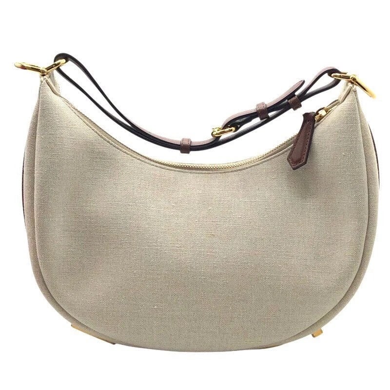 FENDI GRAFFI SMALL NATURAL CANVAS TOTE HANDBAG: FENDI Graffi Small Natural Canvas Tote Handbag Brand: FENDI Type: Handbag Material: Canvas Color: natural Size: W: 26.5cm / H: 22cm / D: 8.5cm / Shoulder: 15-29cm Accessories: None Accesso