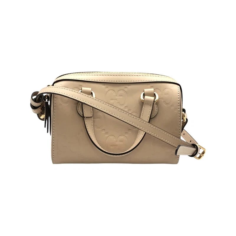 GUCCI GG SUPER MINI TOP HANDLE BAG BEIGE HANDBAG (1 of 9)