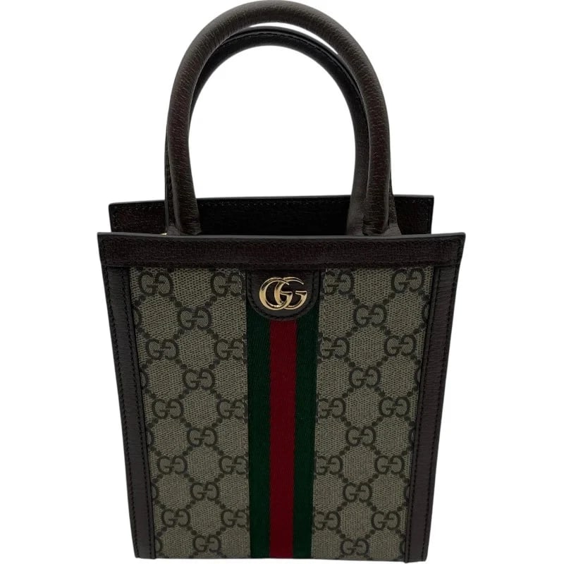 GUCCI OPHIDIA MINI BAG BROWN SUPREME HANDBAG: GUCCI Ophidia Mini Bag Brown Supreme Handbag Brand: GUCCI Type: Handbag Material: Gg Spleen Color: Brown Size: W: 15cm / H: 18cm / D: 5cm / Shoulder: 100-110cm Accessories: None Accessorie
