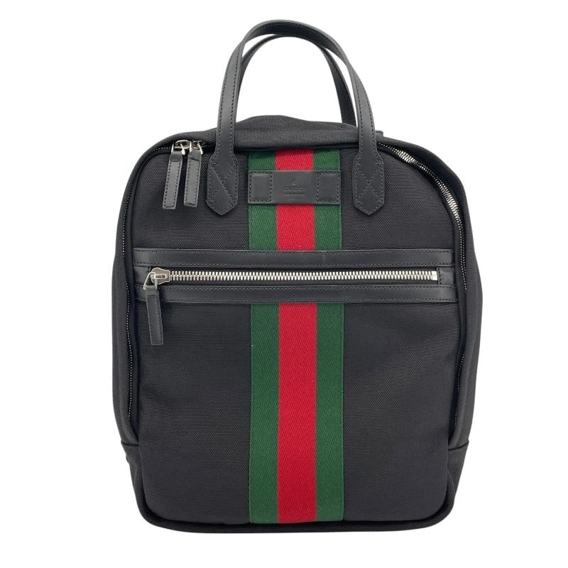 GUCCI SHELLY LINE NYLON BACKPACK BLACK NYLON HANDBAG: GUCCI Shelly Line Nylon Backpack Black Nylon Handbag Brand: GUCCI Type: Handbag Material: Nylon Color: black Size: W: 27cm / H: 35cm / D: 13cm Accessories: None Accessories Notice: When pu