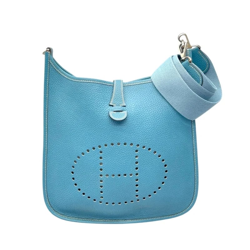 HERMES EVELYNE STAMP CLEMENCE LEATHER SHOULDER BAG HANDBAG (1 of 6)