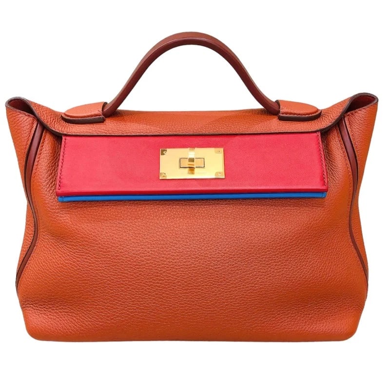 HERMES QUATRE-VING STAMP BRICK GHW TOGO SHOULDER BAG HANDBAG (1 of 10)