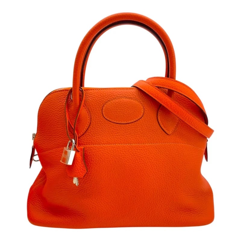 HERMES BOLIDE STAMP ORANGE SHW TAURILLON SHOULDER BAG HANDBAG (1 of 9)