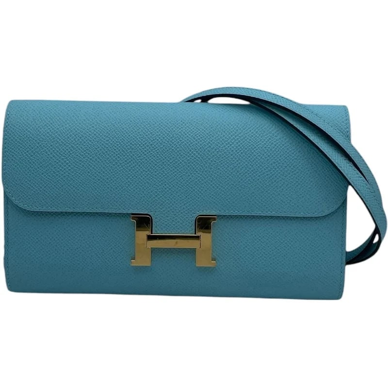 HERMES CONSTANCE STAMP BLUE ATOLL GHW EPSOM SHOULDER BAG HANDBAG: HERMES Constance Stamp Blue Atoll GHW Epsom Shoulder Bag Handbag Brand: HERMES Type: Handbag Material: Epson Color: Blue Atoll GD Hardware Size: W: 20.5cm / H: 12cm / D: 2.5cm / Shoulder: 110.5cm