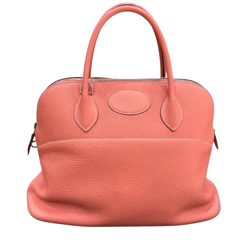 HERMES BOLIDE STAMP SHRIMP SHW TAURILLON LEATHER HANDBAG (1 of 9)