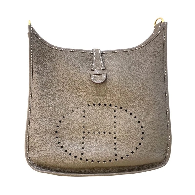 HERMES EVELYNE STAMP ETOUPE/GHW TAURILLON SHOULDER BAG HANDBAG (1 of 12)