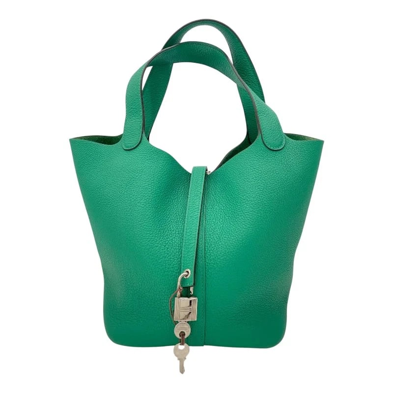 HERMES PICOTIN LOCK STAMP MINT SHW HANDBAG (1 of 9)