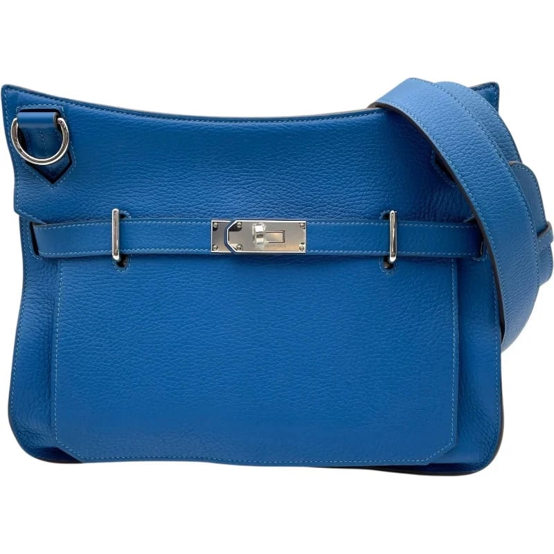 HERMES GYPSY STAMP BLUE HYDRA SHW CLEMENCE SHOULDER BAG HANDBAG (1 of 8)