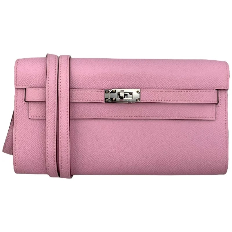 HERMES KELLY STAMP MAUVE SYLVESTRE/SHW EPSOM SHOULDER BAG HANDBAG: HERMES Kelly Stamp Mauve Sylvestre/SHW Epsom Shoulder Bag Handbag Brand: HERMES Type: Handbag Material: Epson Color: Mauve Silvestre/SV Hardware Size: W: 20.5cm / H: 11cm / D: 2.5cm / Shoulder: 11