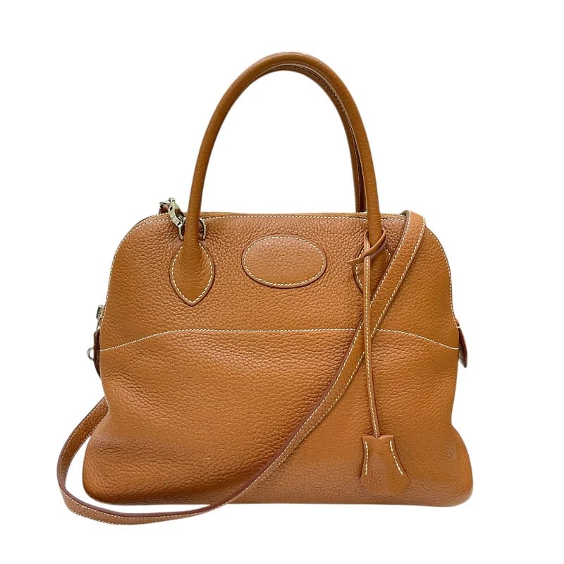 HERMES BOLIDE STAMP GOLD SHW 2WAY HANDBAG HANDBAG (1 of 12)