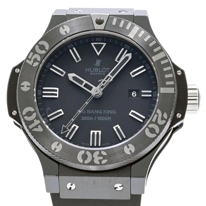 HUBLOT BIG BANG BLACK WATCH: HUBLOT Big Bang Black Watch Brand: HUBLOT Type: N/A Material: Band Material Titanium Ceramic Rubber Strap, Case Material N/A Color: Band Color Black Size: Band Size none, Case Size 48mm Accessori
