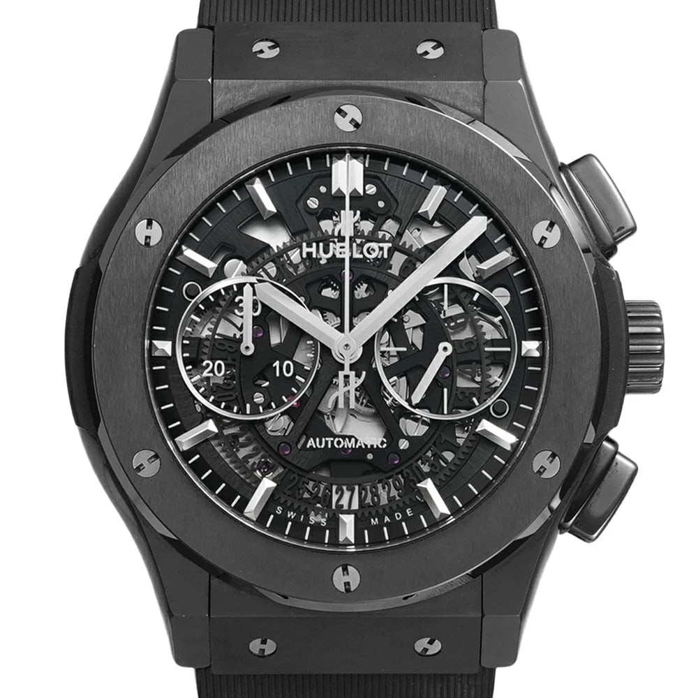 HUBLOT CLASSIC FUSION WATCH: HUBLOT Classic Fusion Watch Brand: HUBLOT Type: N/A Material: Band Material Ceramic, Case Material N/A Color: Band Color N/A Size: Band Size none, Case Size 45mm x 45mm Accessories: None A