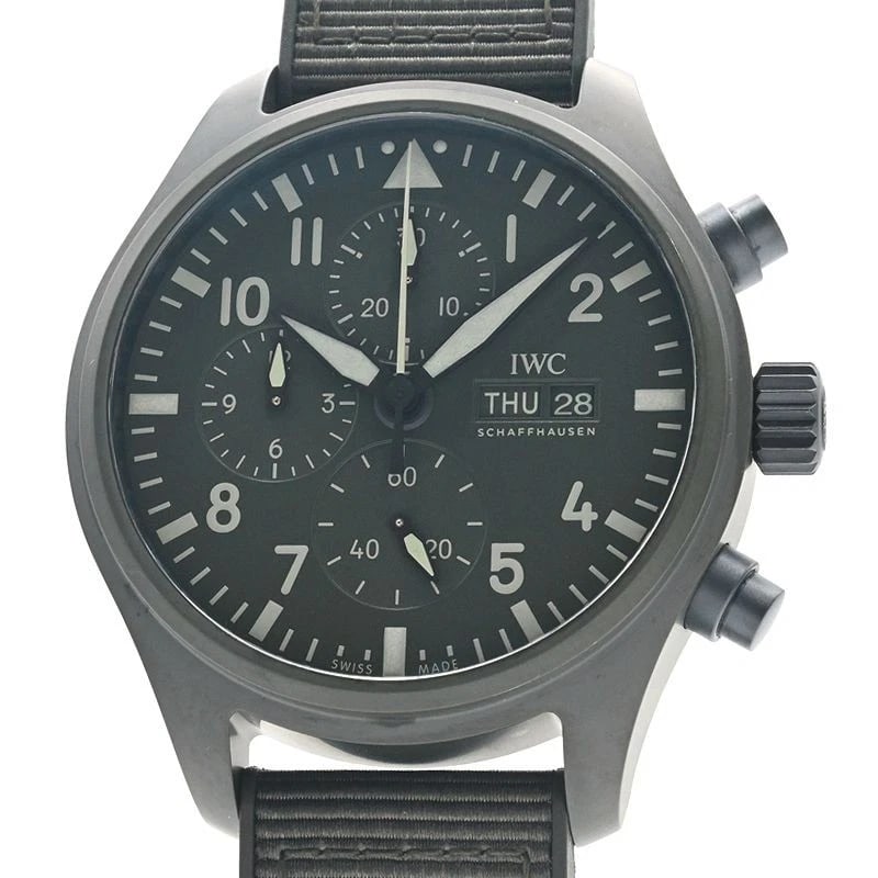 IWC WATCH: IWC Watch Brand: IWC Type: N/A Material: Band Material Ceramic Rubber Belt, Case Material N/A Color: Band Color Green Size: Band Size none, Case Size 44.5mm Accessories: None Accessories