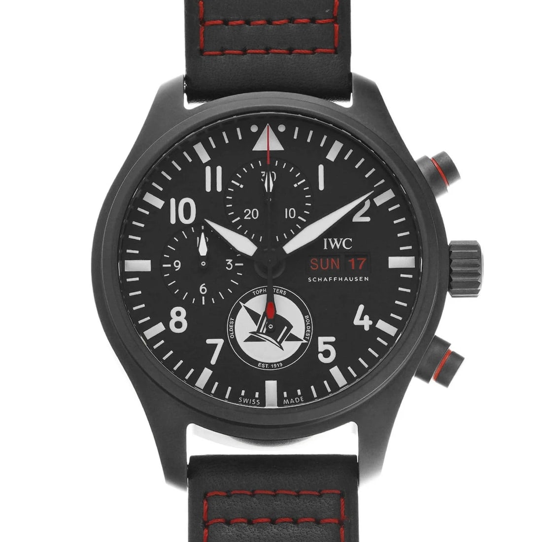 IWCWATCH: IWCWatch Brand: IWC Type: N/A Material: Band Material Ceramic, Case Material Sapphire Crystal Color: Band Color Black Size: Band Size none, Case Size 44.5×44.5mm Accessories: None