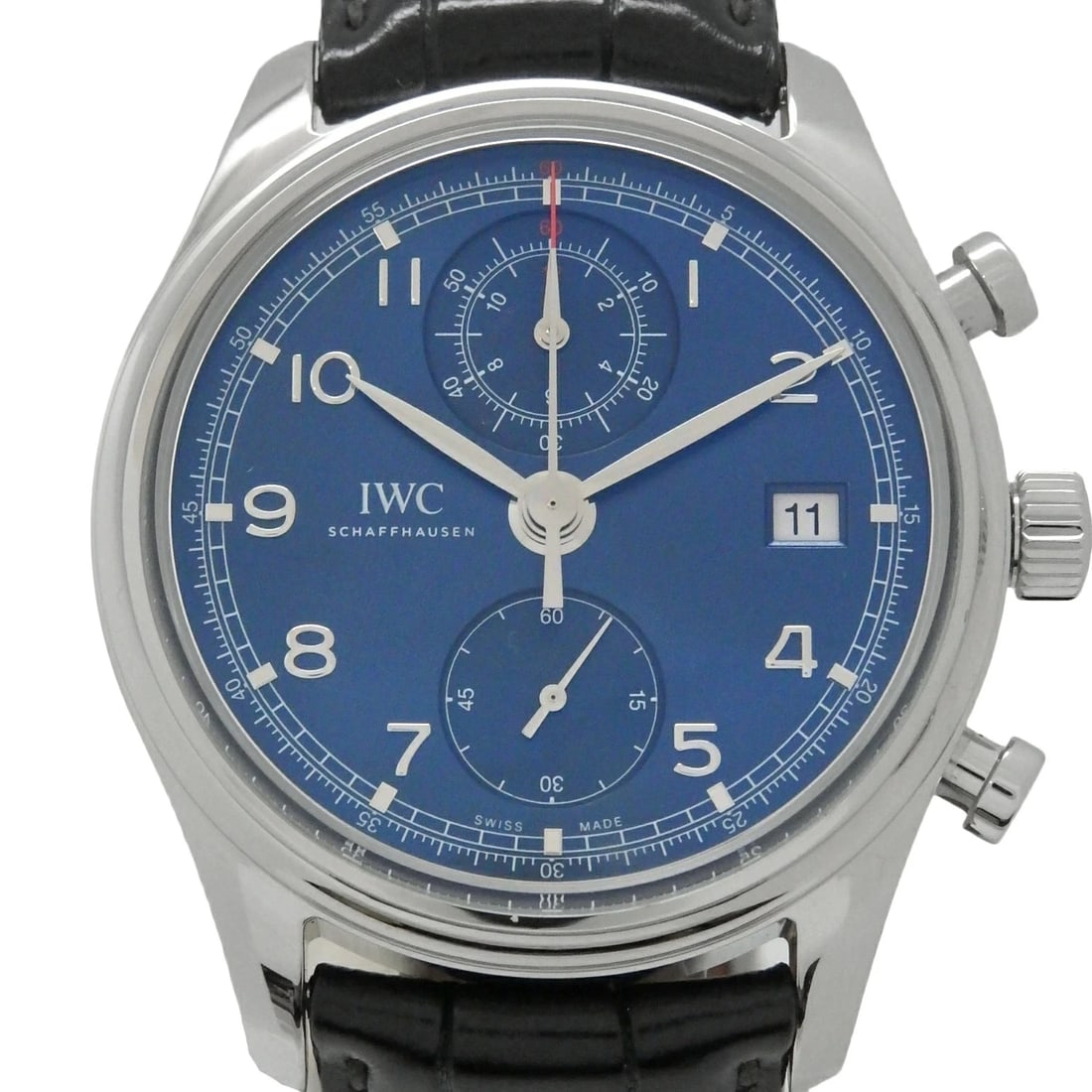 IWC PORTUGUESE WATCH: IWC Portuguese Watch Brand: IWC Type: N/A Material: Band Material Ss/Leather, Case Material N/A Color: Band Color N/A Size: Band Size none, Case Size 42mm Accessories: None Accessories
