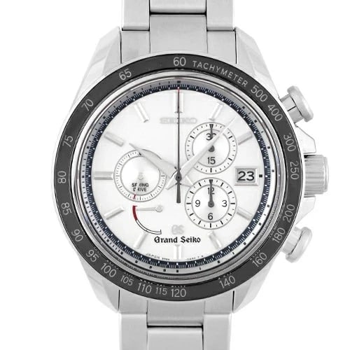 GRAND SEIKO SPRING DRIVE CHRONOGRAPH WATCH: Grand Seiko Spring Drive Chronograph Watch Brand: Seiko Type: Wrist watch Material: SS Color: Dial Color Silver Size: [ Case size ] 44mm Accessories: None Accessories Notice: When purchasi