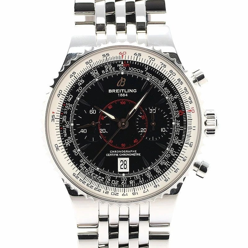 BREITLING MONTBRILLANT LEGEND WATCH: Breitling Montbrillant Legend Watch Brand: BREITLING Type: Wrist watch Material: Stainless Steel Color: Dial Color Black Size: [ Case size ] 46mm [ Arm circumference size ] 21.5cm 