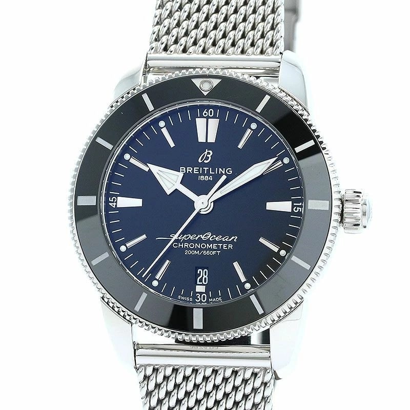 BREITLING SUPEROCEAN HERITAGE WATCH: Breitling Superocean Heritage Watch Brand: BREITLING Type: Wrist watch Material: Stainless Steel Color: Dial Color Black Size: [ Case size ] 44mm [ Arm circumference size ] 19.5cm 