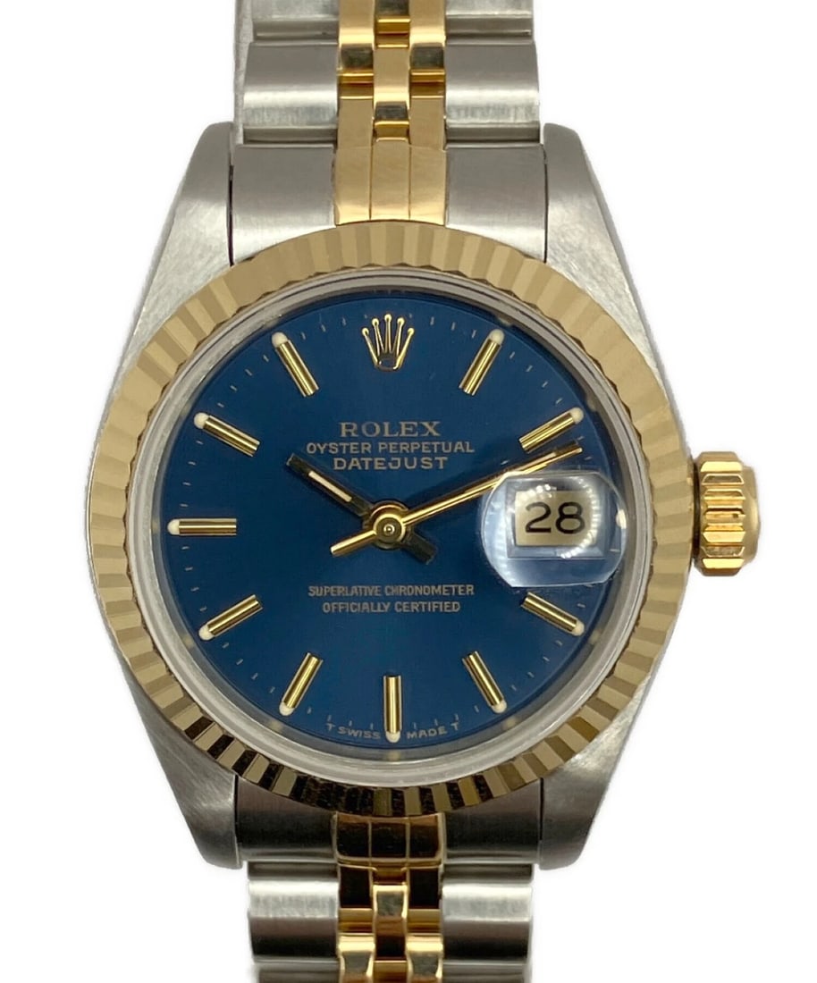 ROLEX DATEJUST WATCH: ROLEX Datejust Watch Brand: ROLEX Type: Wrist watch Material: Case Material SS / SS x Yellow Gold / K18YG Band Material SS / SS x Yellow Gold / K18YG Color: Dial Color Blue Dial/Navy Dial Size: [