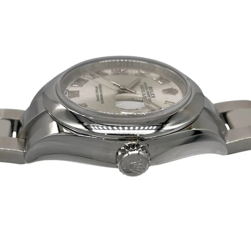 ROLEX DATEJUST SILVER WATCH - 3