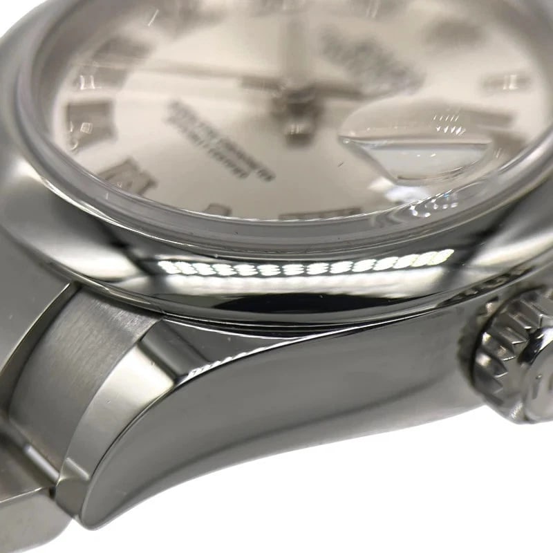 ROLEX DATEJUST SILVER WATCH - 4